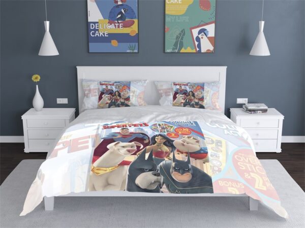 League Of Super-Pets Comfortable Bedding Three-Piece Soft and Breathable Duvet Cover Gift - Image 26