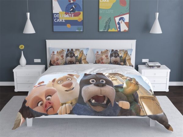 League Of Super-Pets Comfortable Bedding Three-Piece Soft and Breathable Duvet Cover Gift