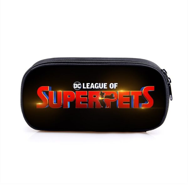 League Of Super-Pets Cosmetic Bags Boys Girls Children Large Pencil Case Purse Storage Bags Women Men Multifunction Makeup Bag