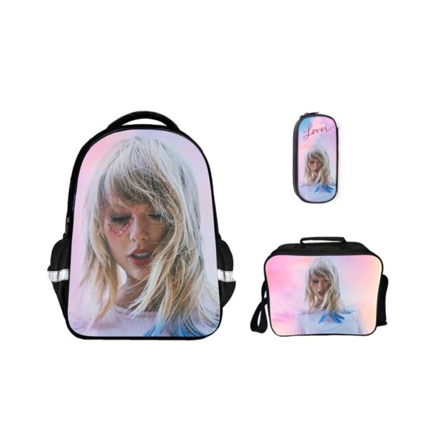 16 Inch Taylor Swift Backpack School Bag+Lunch Bag+Pencil Bag - Image 8