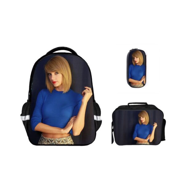 16 Inch Taylor Swift Backpack School Bag+Lunch Bag+Pencil Bag - Image 9