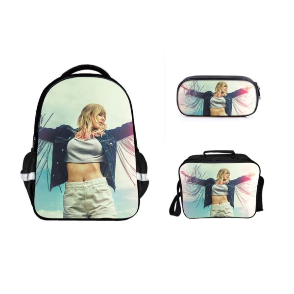 16 Inch Taylor Swift Backpack School Bag+Lunch Bag+Pencil Bag - Image 12