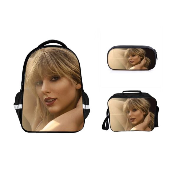 16 Inch Taylor Swift Backpack School Bag+Lunch Bag+Pencil Bag