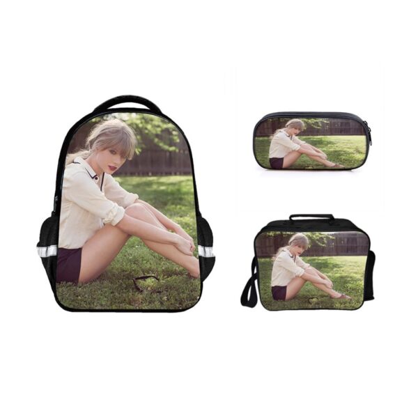 16 Inch Taylor Swift Backpack School Bag+Lunch Bag+Pencil Bag - Image 15