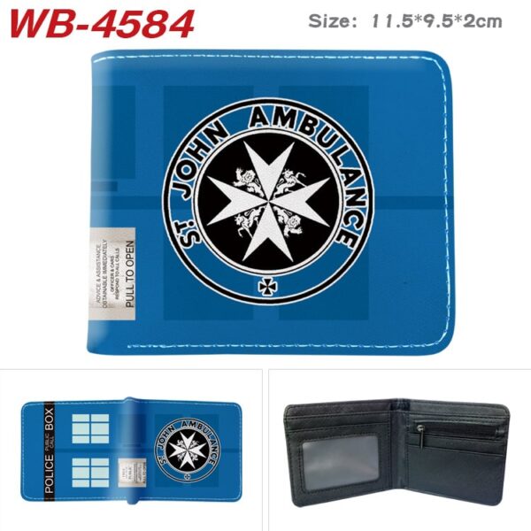 Bifold PU Leather Doctor Who Wallet Coin Pocket Credit Card Id Window Card Holder Gift - Image 2