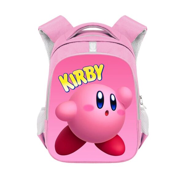 Kirby double-layer backpack personalized school bag Pink - Image 19