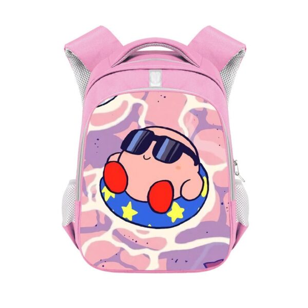 Kirby double-layer backpack personalized school bag Pink - Image 28