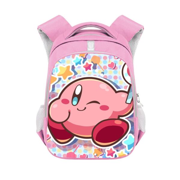 Kirby double-layer backpack personalized school bag Pink - Image 31