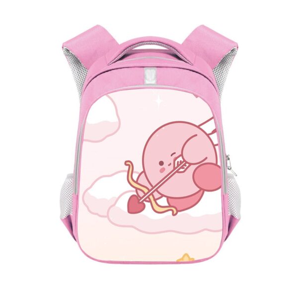 Kirby double-layer backpack personalized school bag Pink - Image 32