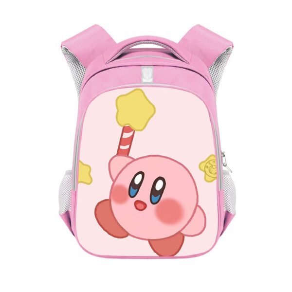 Kirby double-layer backpack personalized school bag Pink - Image 35