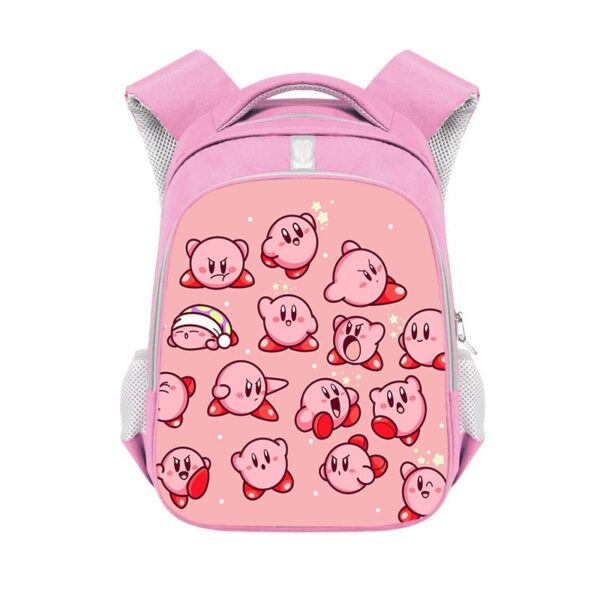 Kirby double-layer backpack personalized school bag Pink - Image 36