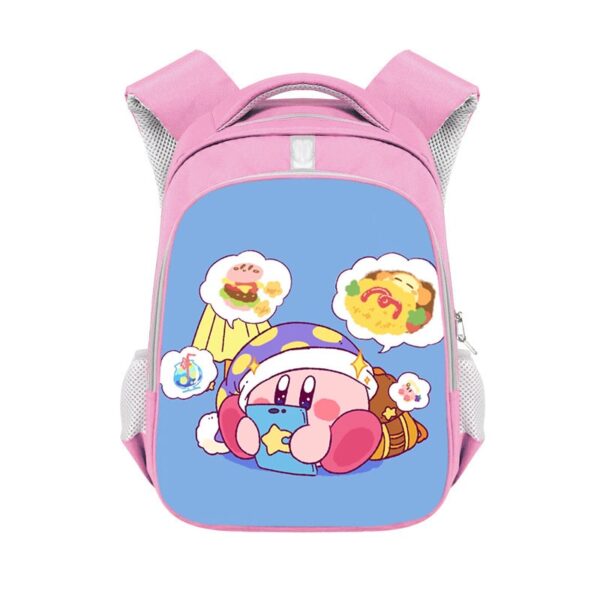 Kirby double-layer backpack personalized school bag Pink - Image 37