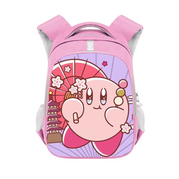 Kirby double-layer backpack personalized school bag Pink - Image 2