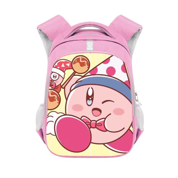 Kirby double-layer backpack personalized school bag Pink - Image 3