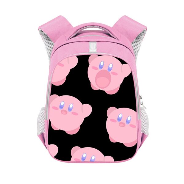 Kirby double-layer backpack personalized school bag Pink - Image 4