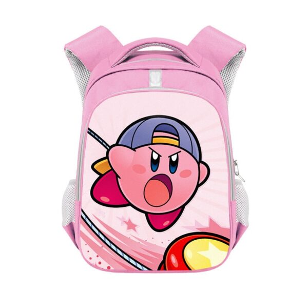 Kirby double-layer backpack personalized school bag Pink - Image 5