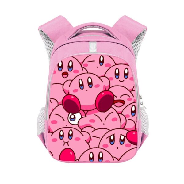 Kirby double-layer backpack personalized school bag Pink - Image 8