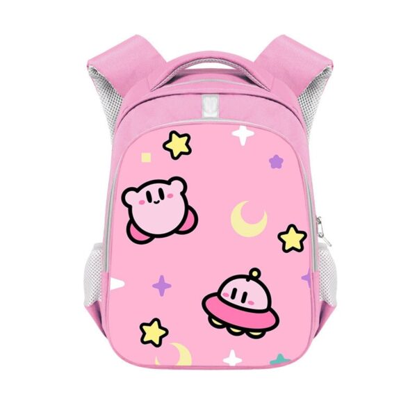 Kirby double-layer backpack personalized school bag Pink - Image 10