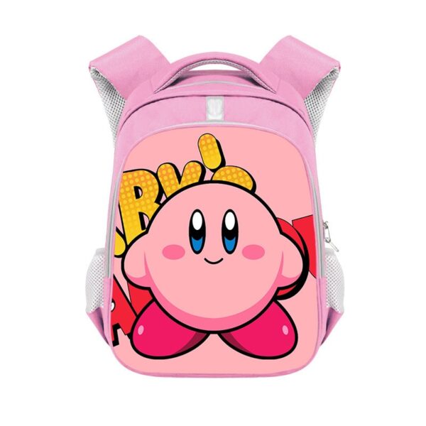 Kirby double-layer backpack personalized school bag Pink - Image 21