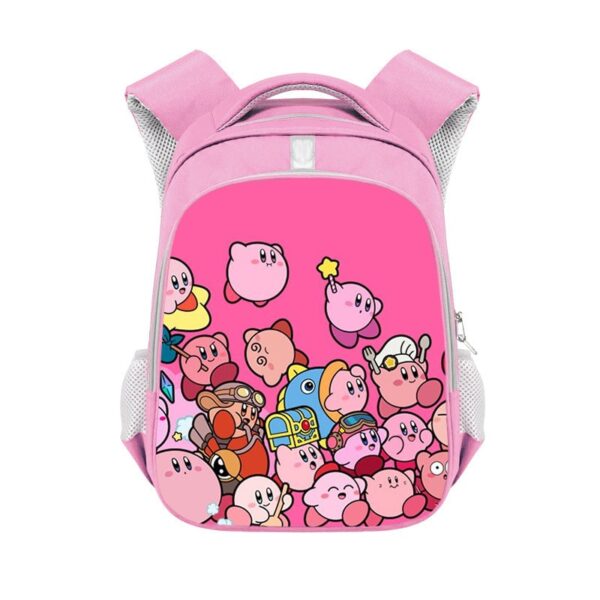 Kirby double-layer backpack personalized school bag Pink - Image 12