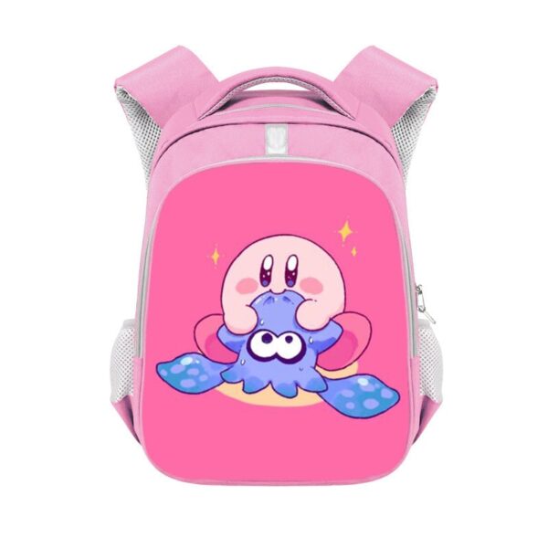 Kirby double-layer backpack personalized school bag Pink - Image 13