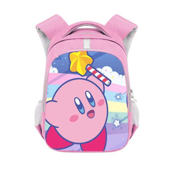 Kirby double-layer backpack personalized school bag Pink - Image 15