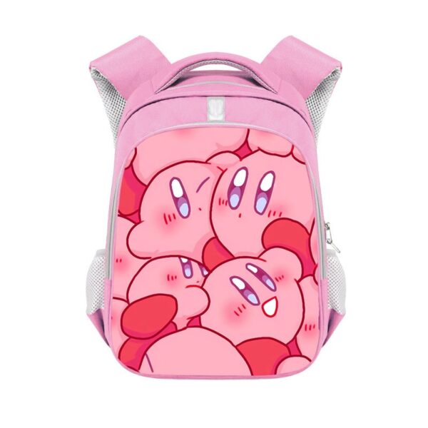 Kirby double-layer backpack personalized school bag Pink - Image 17