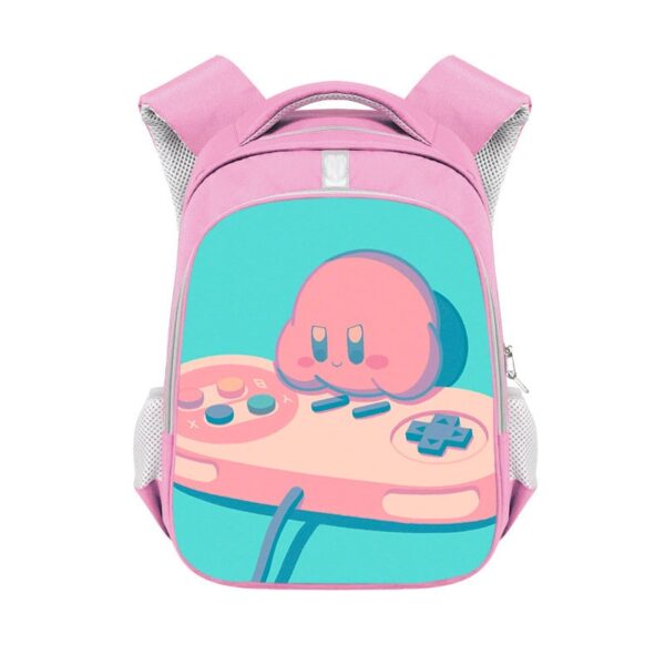 Kirby double-layer backpack personalized school bag Pink - Image 18