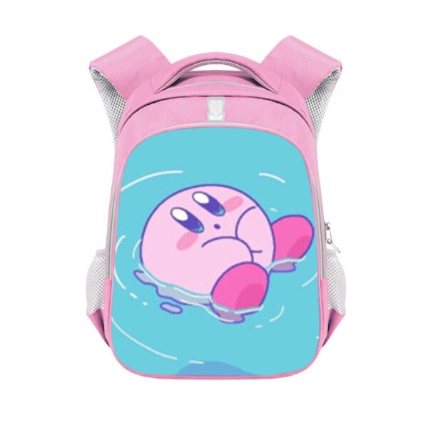 Kirby double-layer backpack personalized school bag Pink - Image 23