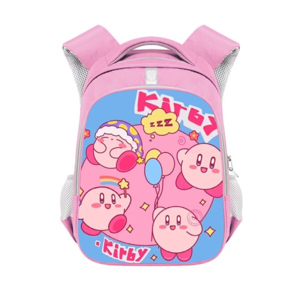 Kirby double-layer backpack personalized school bag Pink - Image 24