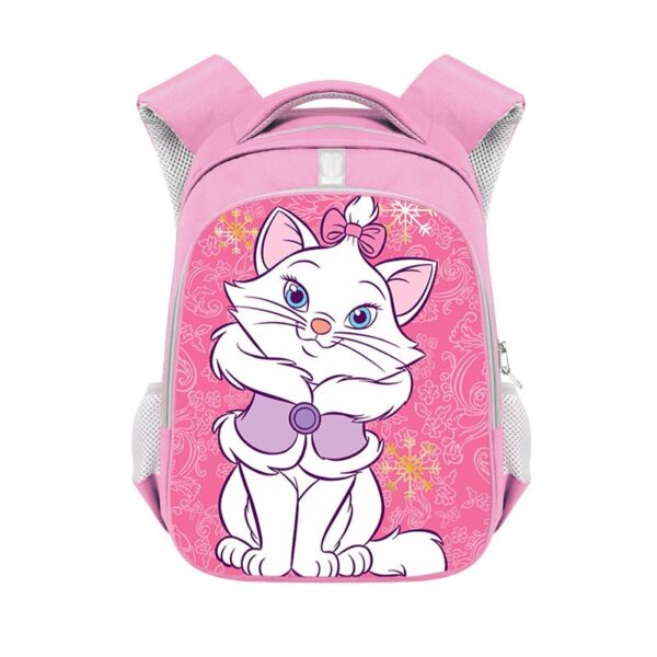 Marie Cat double-layer backpack personalized school bag Pink - Image 22