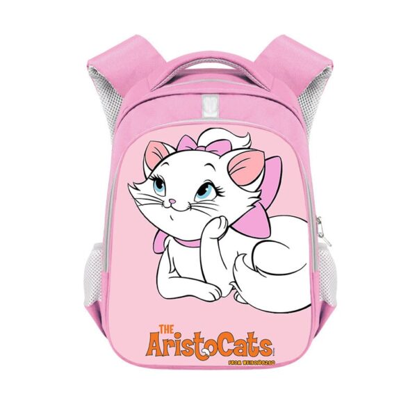 Marie Cat double-layer backpack personalized school bag Pink - Image 25