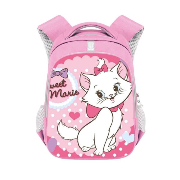 Marie Cat double-layer backpack personalized school bag Pink - Image 27