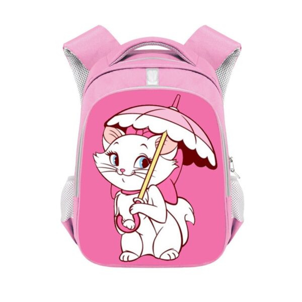 Marie Cat double-layer backpack personalized school bag Pink