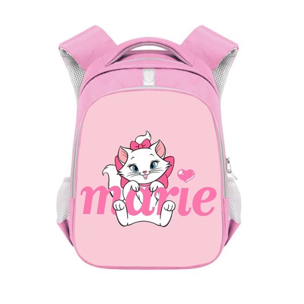 Marie Cat double-layer backpack personalized school bag Pink - Image 33