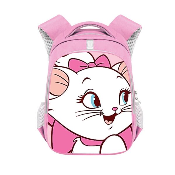 Marie Cat double-layer backpack personalized school bag Pink - Image 38