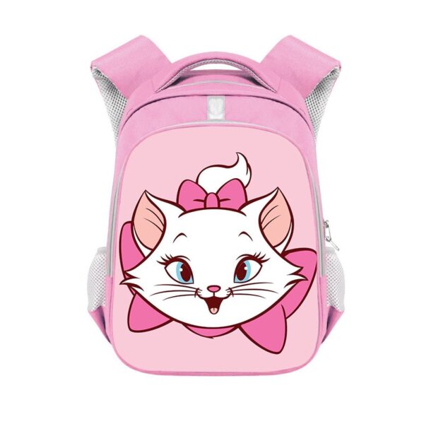 Marie Cat double-layer backpack personalized school bag Pink - Image 39