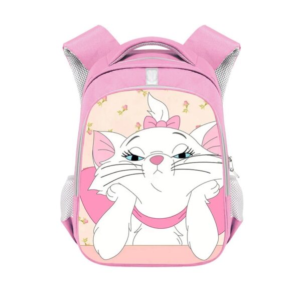 Marie Cat double-layer backpack personalized school bag Pink - Image 2