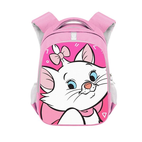 Marie Cat double-layer backpack personalized school bag Pink - Image 6