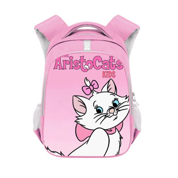 Marie Cat double-layer backpack personalized school bag Pink - Image 8