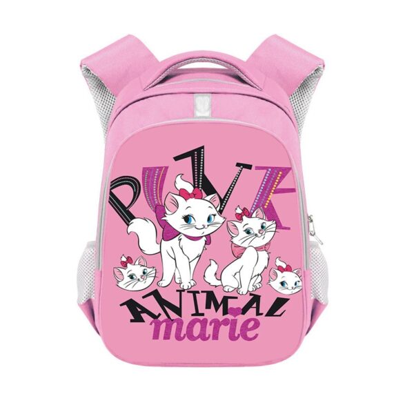 Marie Cat double-layer backpack personalized school bag Pink - Image 10