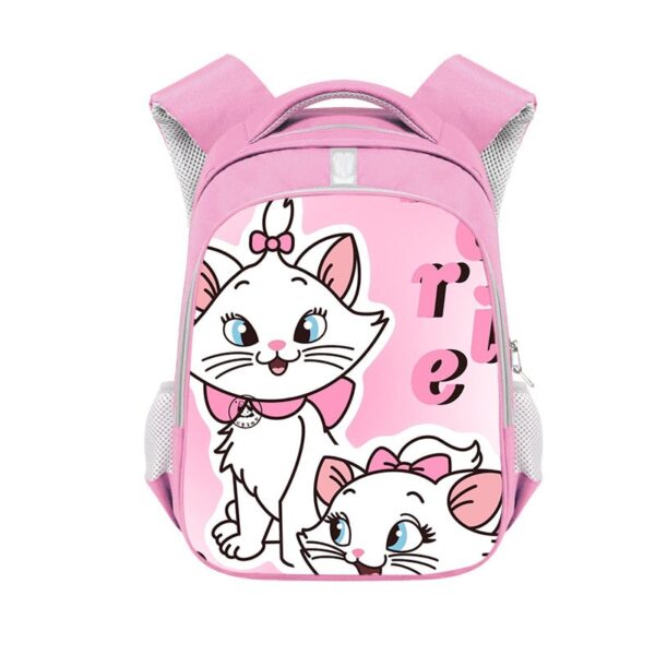 Marie Cat double-layer backpack personalized school bag Pink - Image 16