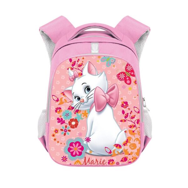 Marie Cat double-layer backpack personalized school bag Pink - Image 13