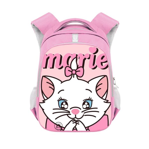 Marie Cat double-layer backpack personalized school bag Pink - Image 17