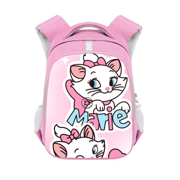 Marie Cat double-layer backpack personalized school bag Pink - Image 18