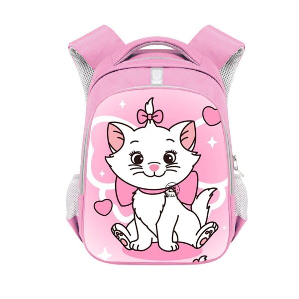 Marie Cat double-layer backpack personalized school bag Pink - Image 20