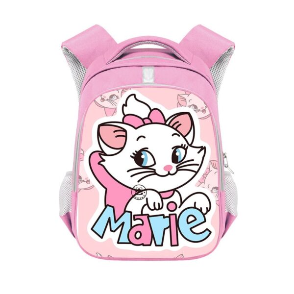 Marie Cat double-layer backpack personalized school bag Pink - Image 21