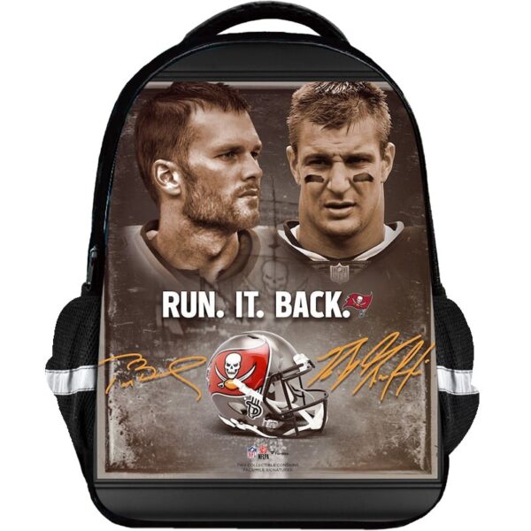 Tom Brady Backpack Kids Youth Student High Capacity Waterproof School Bag Birthday Gifts - Image 3