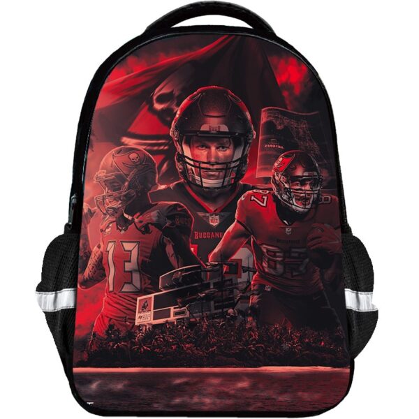 Tom Brady Backpack Kids Youth Student High Capacity Waterproof School Bag Birthday Gifts - Image 5