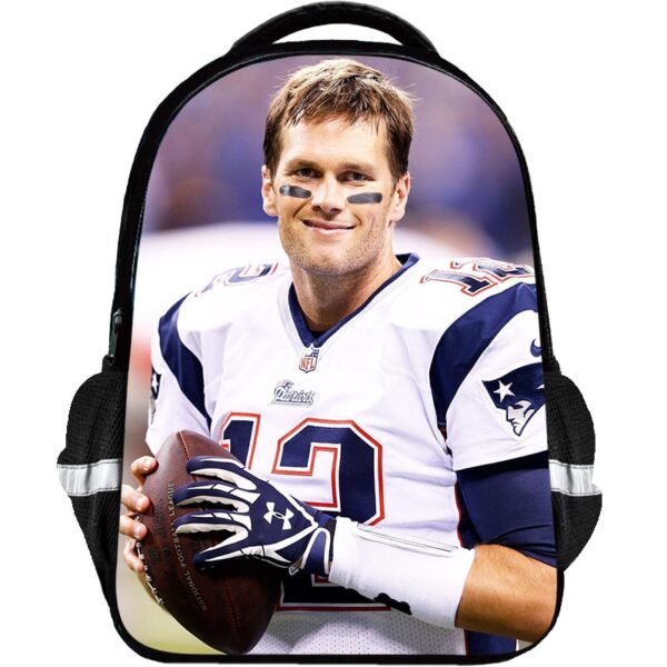 Tom Brady Backpack Kids Youth Student High Capacity Waterproof School Bag Birthday Gifts - Image 8